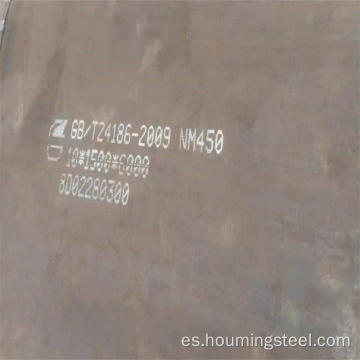 Placa de acero resistente al desgaste NM450